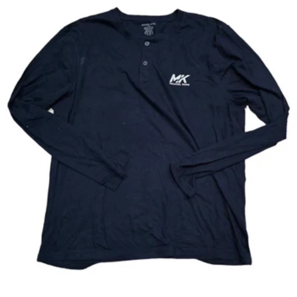 Michael Kors Long navy blue Sleeve Tees